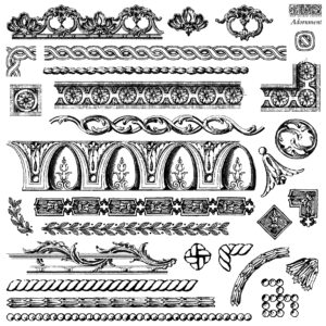 IOD Designs Stamp - Adornment 12" x 12"