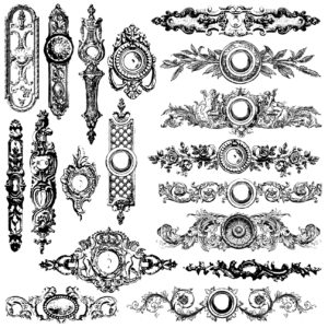 IOD Designs Stamp - Backplates 12" x 12" (RETIRED)