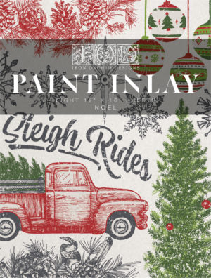IOD Designs Paint Inlay - Noel 12" x 16" Pad - SEASONAL ONLY