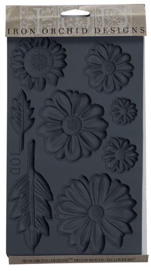 IOD Designs Mould - He Loves Me - 6" x 10"