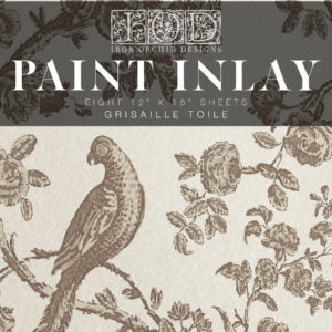 IOD Designs Paint Inlay - Grisaille Toile 12" x 16" pad