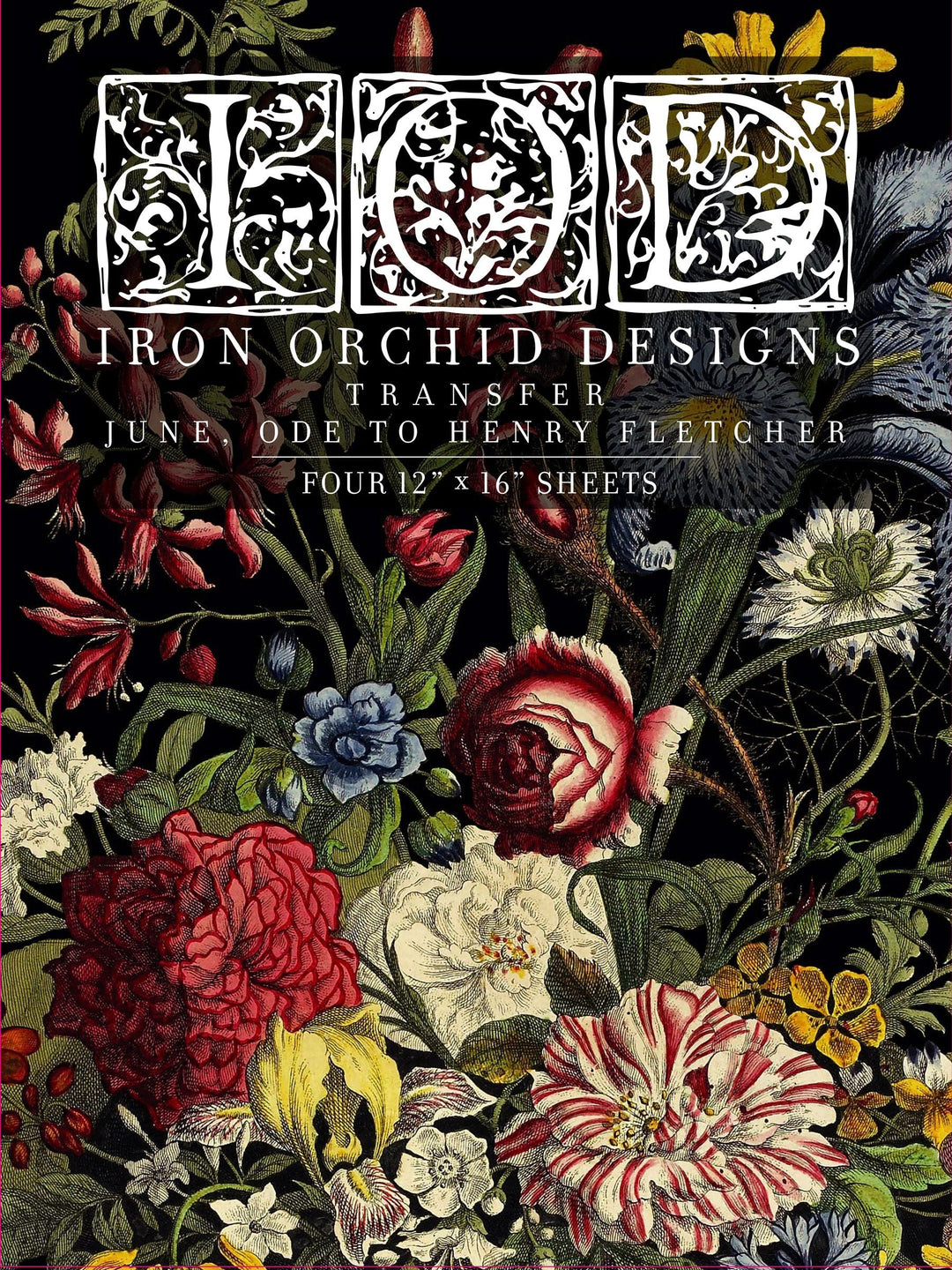 IOD Designs Transfer - June, Ode to Henry Fletcher 12" x 16" pad