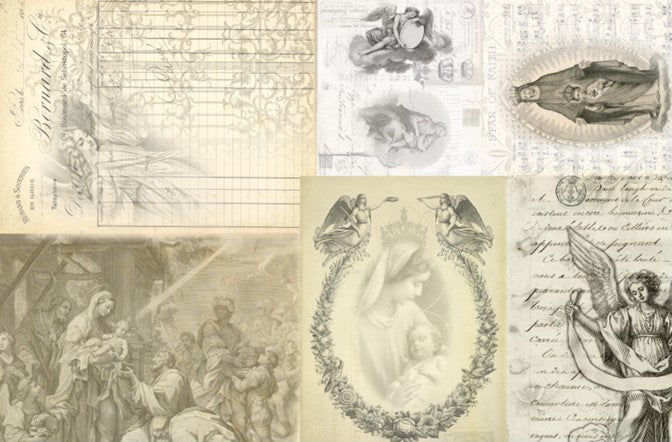 Decoupage Paper - Angels Masterboards