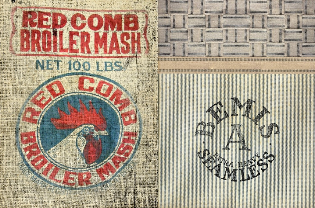 Decoupage Paper - Feed Sacks