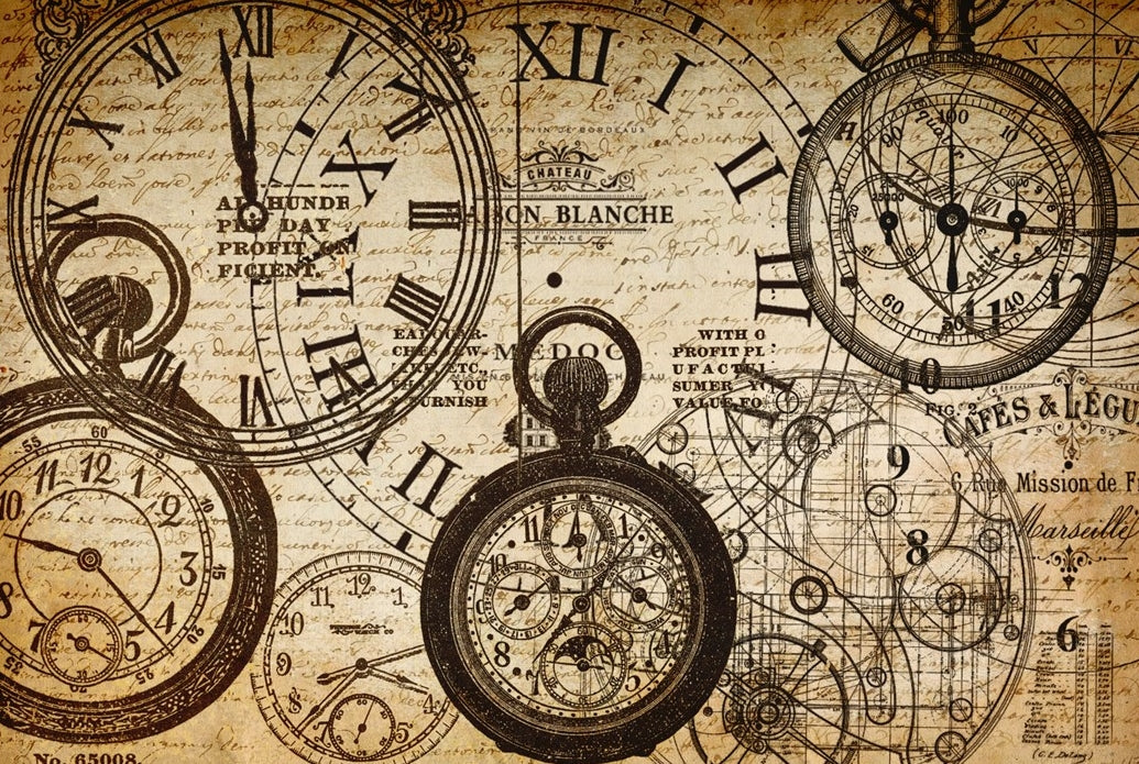 Decoupage Paper - Tick Tock