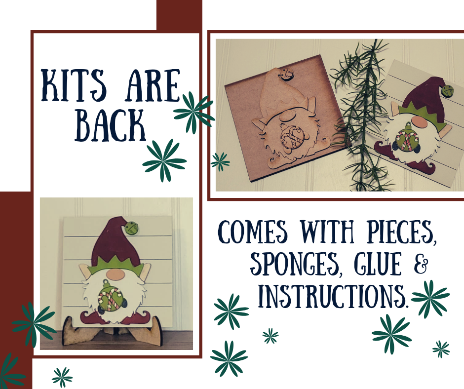 Winter Gnome Plaque - Kit