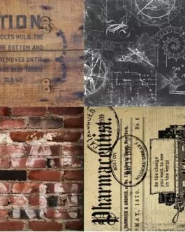 Decoupage Paper - Industrial Project Block