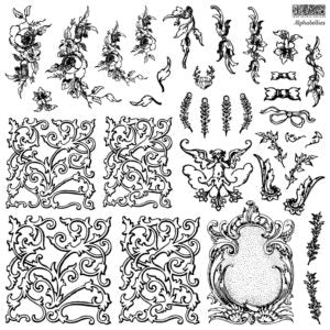 IOD Designs Stamp - Alphabellies 12" x 12"