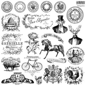 IOD Designs Stamp - Antiquities 12" x 12"