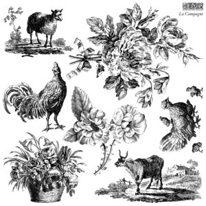 IOD Designs Stamp - La Campagne 12" x 12"