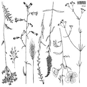 IOD Designs Stamp - Sprigs 12" x 12"