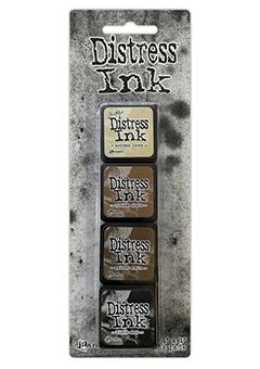 Ranger Ink - Mini Distress Ink Kit - Set of 4