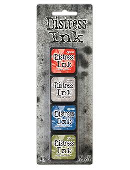 Ranger Ink - Mini Distress Ink Kit - Set of 4