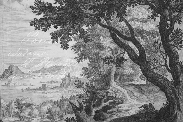 Decoupage Paper - Etched Countryside