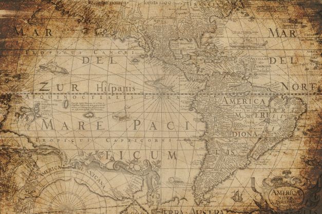 Decoupage Paper - Map