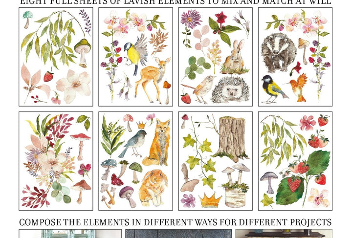 IOD Designs Transfer -  Whispering Willow  12" x 16" pad