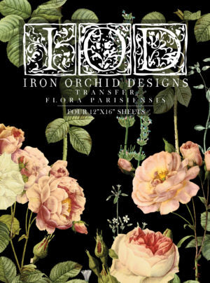 IOD Designs Transfer - Flora Parisiensis 12" x 16"  pad